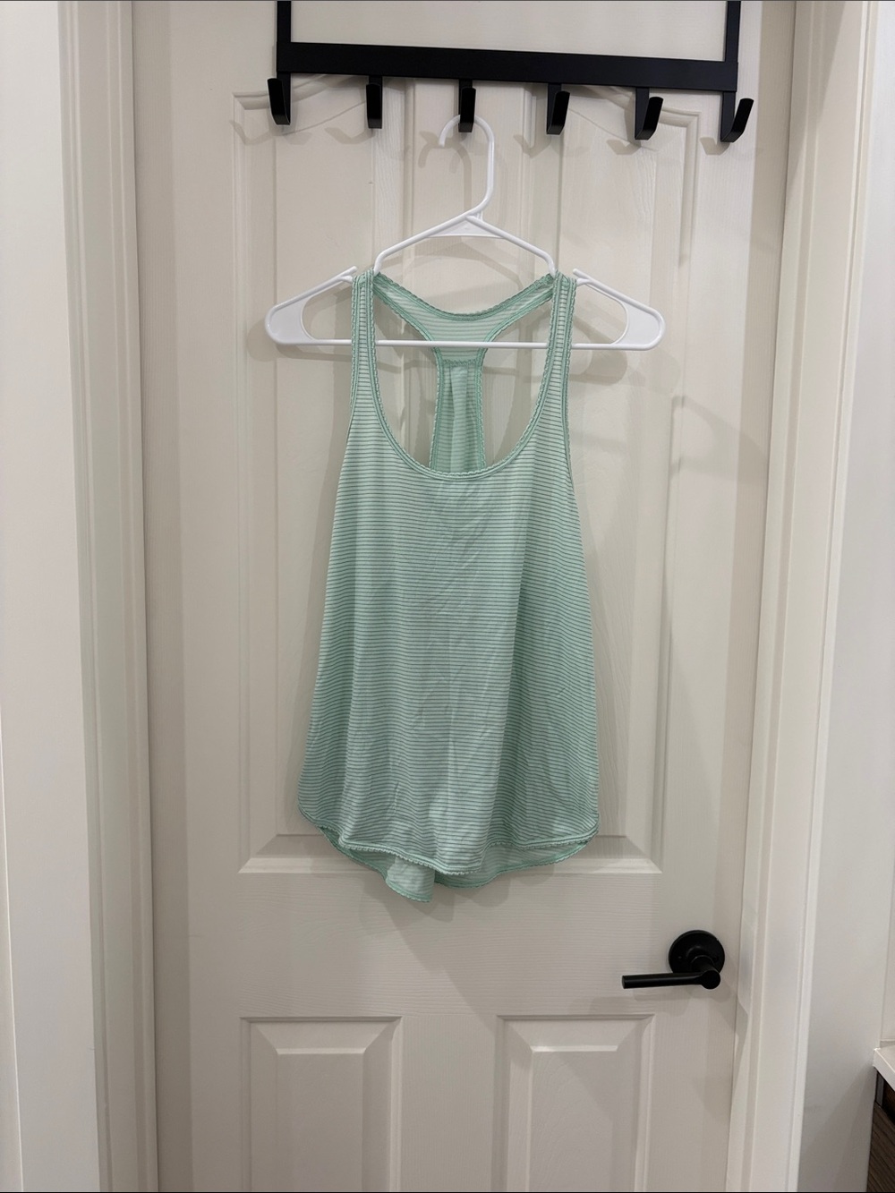 Lululemon Light Mint Green 105 singlet Striped Racerback Tank Top 4 6